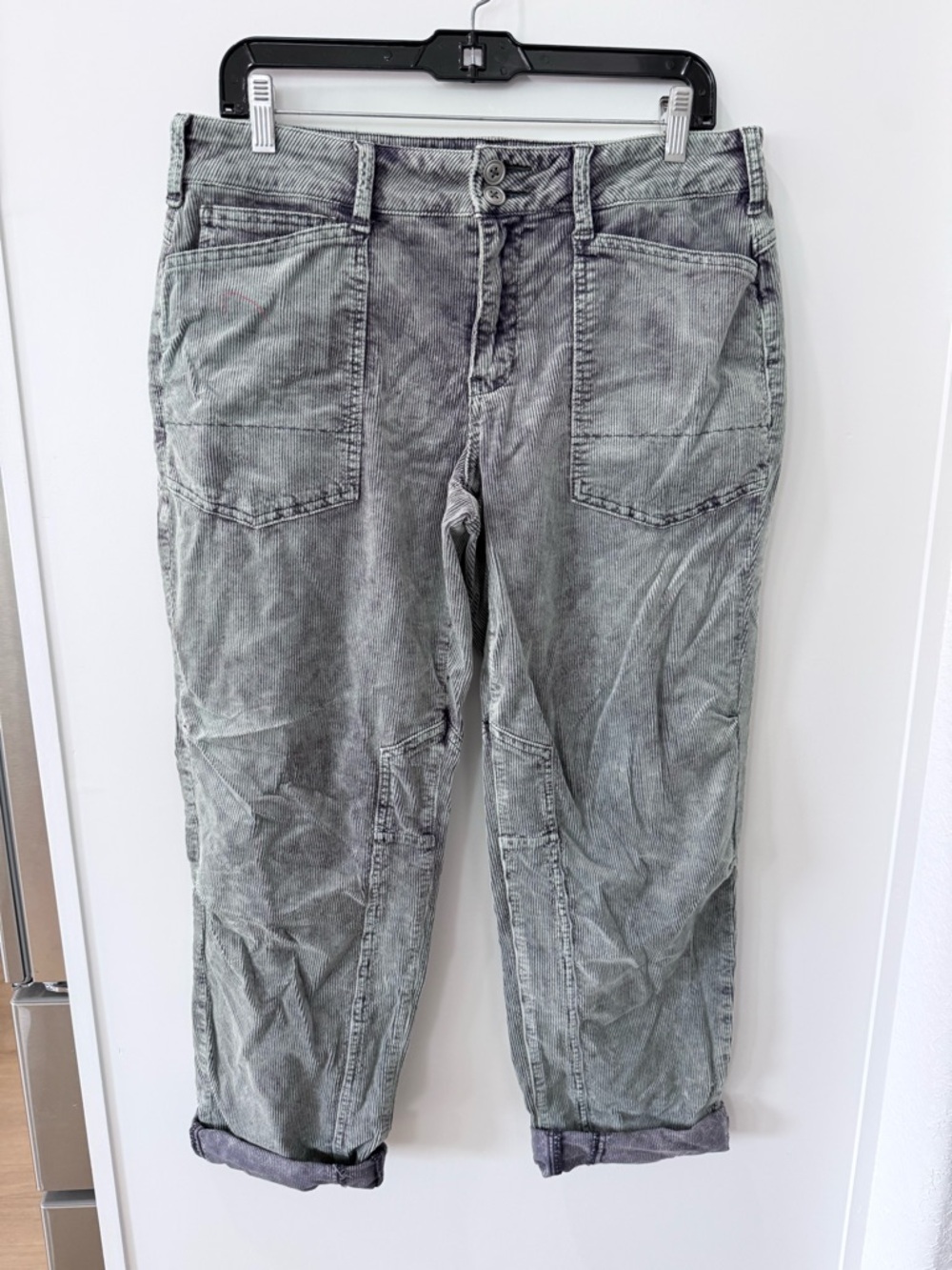 Pilcro Washed Gray Boyfriend Jeans
